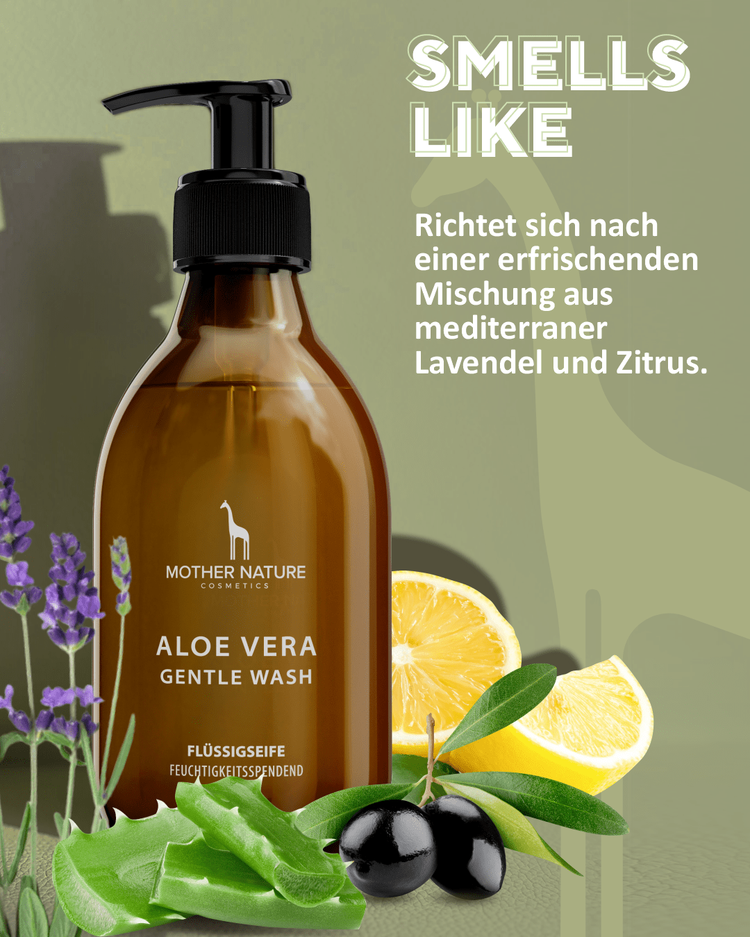 Gel detergente all'aloe vera